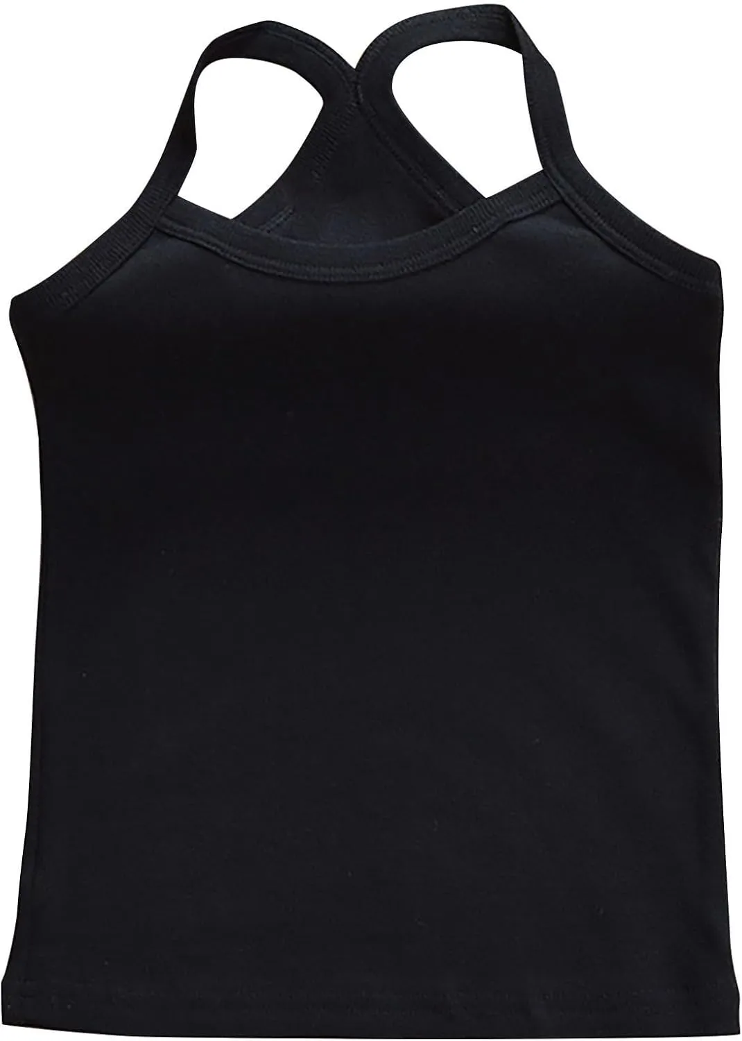 5-Pack Girls Racerback Camisole Tank Tops Spaghetti Strap Basic Undershirts Dance Clothes for 1-13 Years