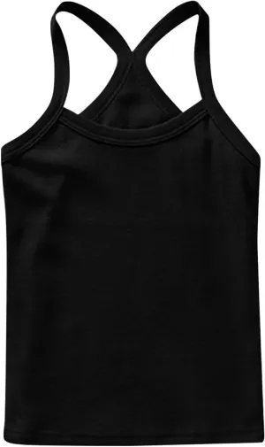 5-Pack Girls Racerback Camisole Tank Tops Spaghetti Strap Basic Undershirts Dance Clothes for 1-13 Years