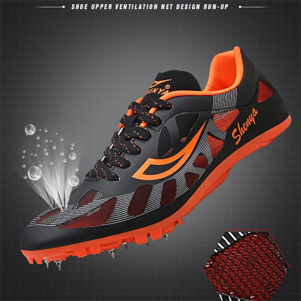 ailishabroy Mens Womens Track and Field Shoes Spikes Track Race Jumping Sneakers Professional Running Nail Spikes Shoes Man Woman