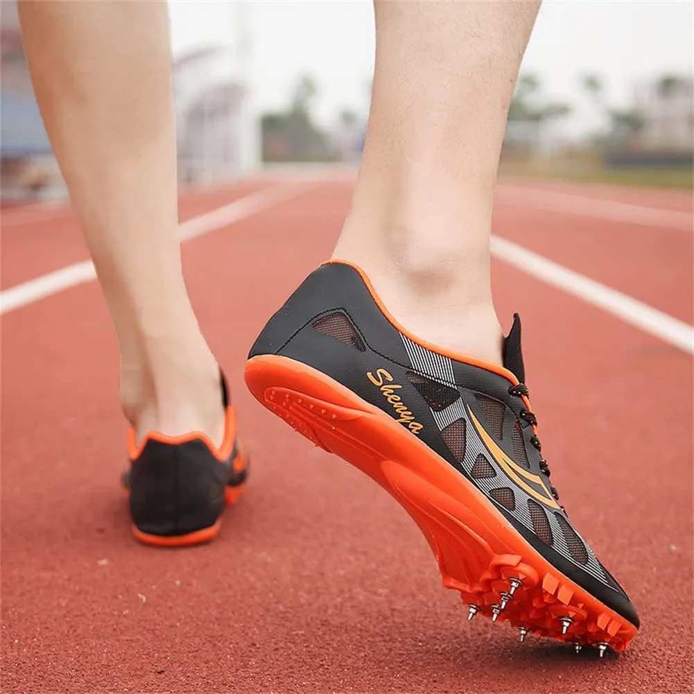 ailishabroy Mens Womens Track and Field Shoes Spikes Track Race Jumping Sneakers Professional Running Nail Spikes Shoes Man Woman
