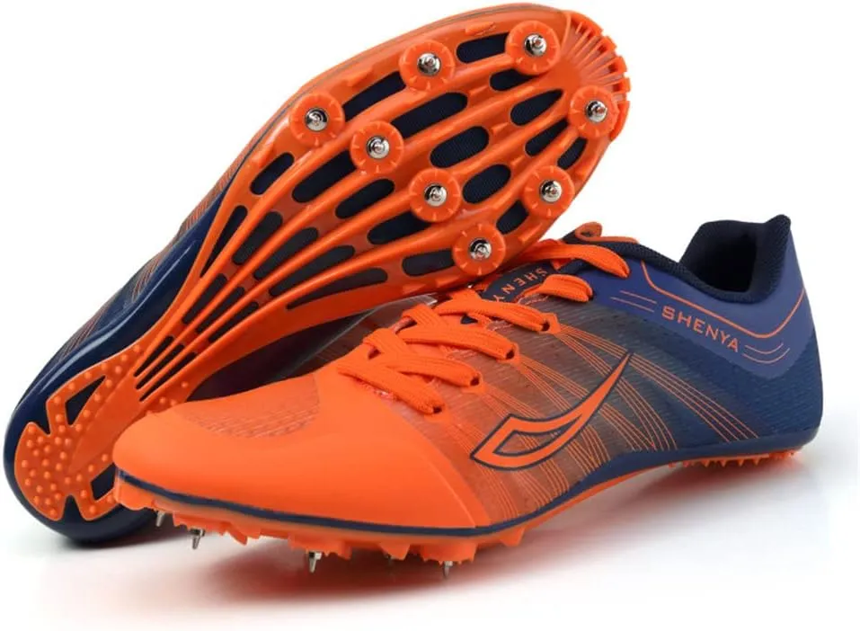 ailishabroy Mens Womens Track and Field Shoes Spikes Track Race Jumping Sneakers Professional Running Nail Spikes Shoes Man Woman