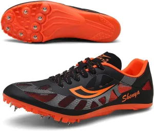 ailishabroy Mens Womens Track and Field Shoes Spikes Track Race Jumping Sneakers Professional Running Nail Spikes Shoes Man Woman
