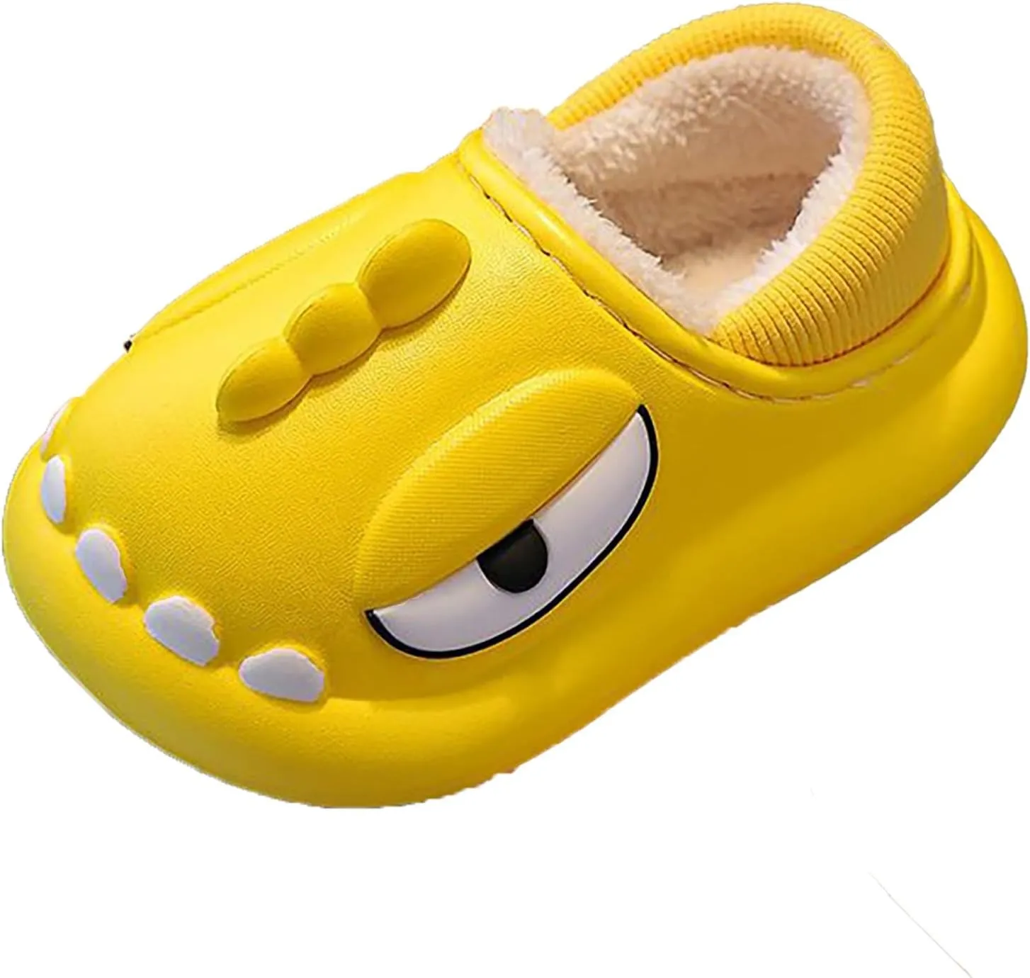 artoon Dinosaur Fuzzy Slippers For Boys Baby Memory Foam Ankle Shoes Toddler Infant House Non Slip Comfy Shoes Cotton