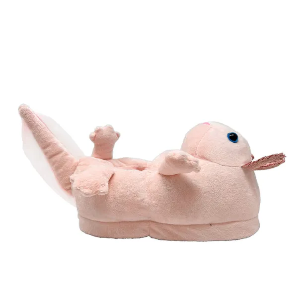 Axolotl Hugs Cozy Animal House Home Women Non-Skid Slippers