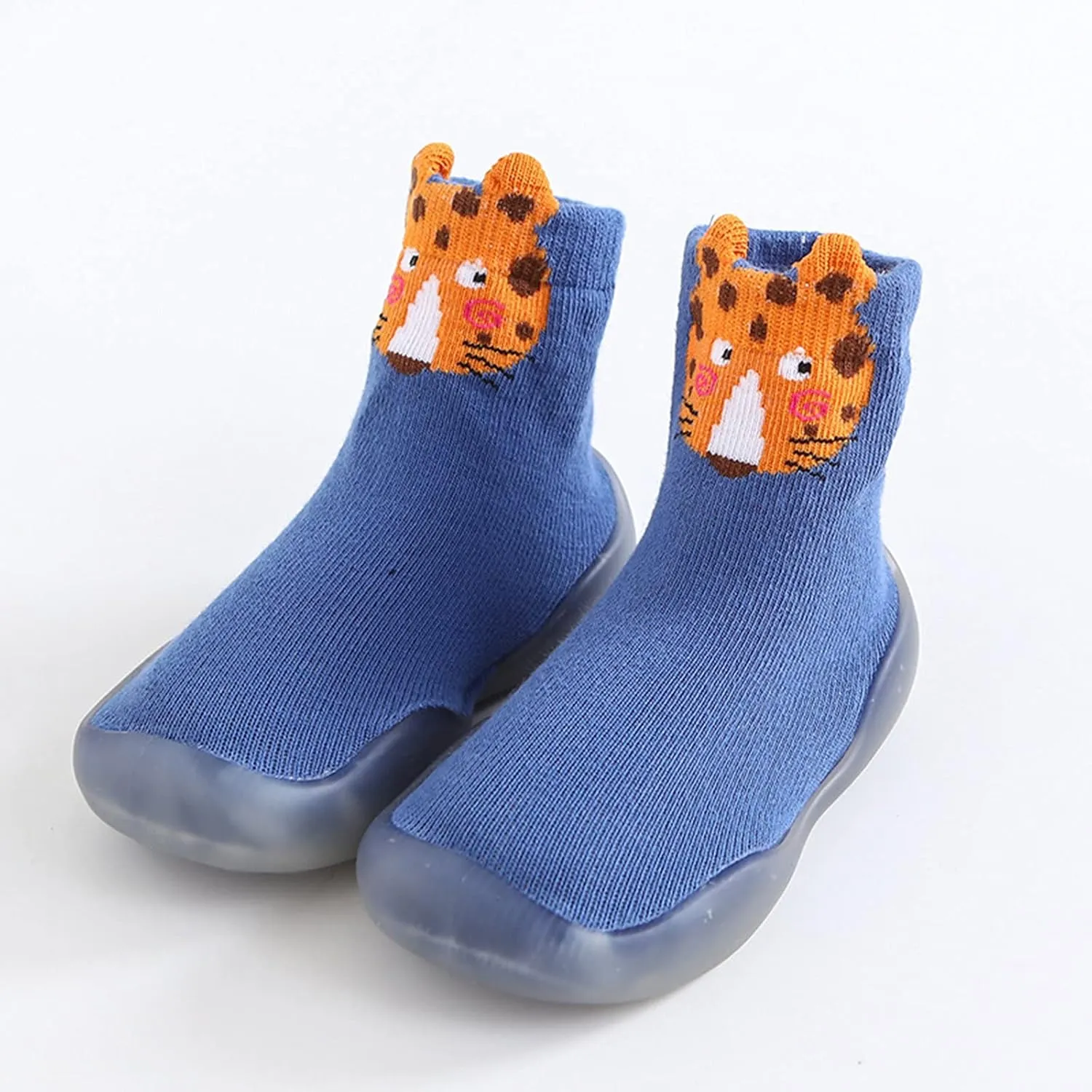 Baby Sock Shoes Toddler Cartoon Rubber Sole Non Slip Indoor Floor Slipper for Infant Boys Girls First Walking