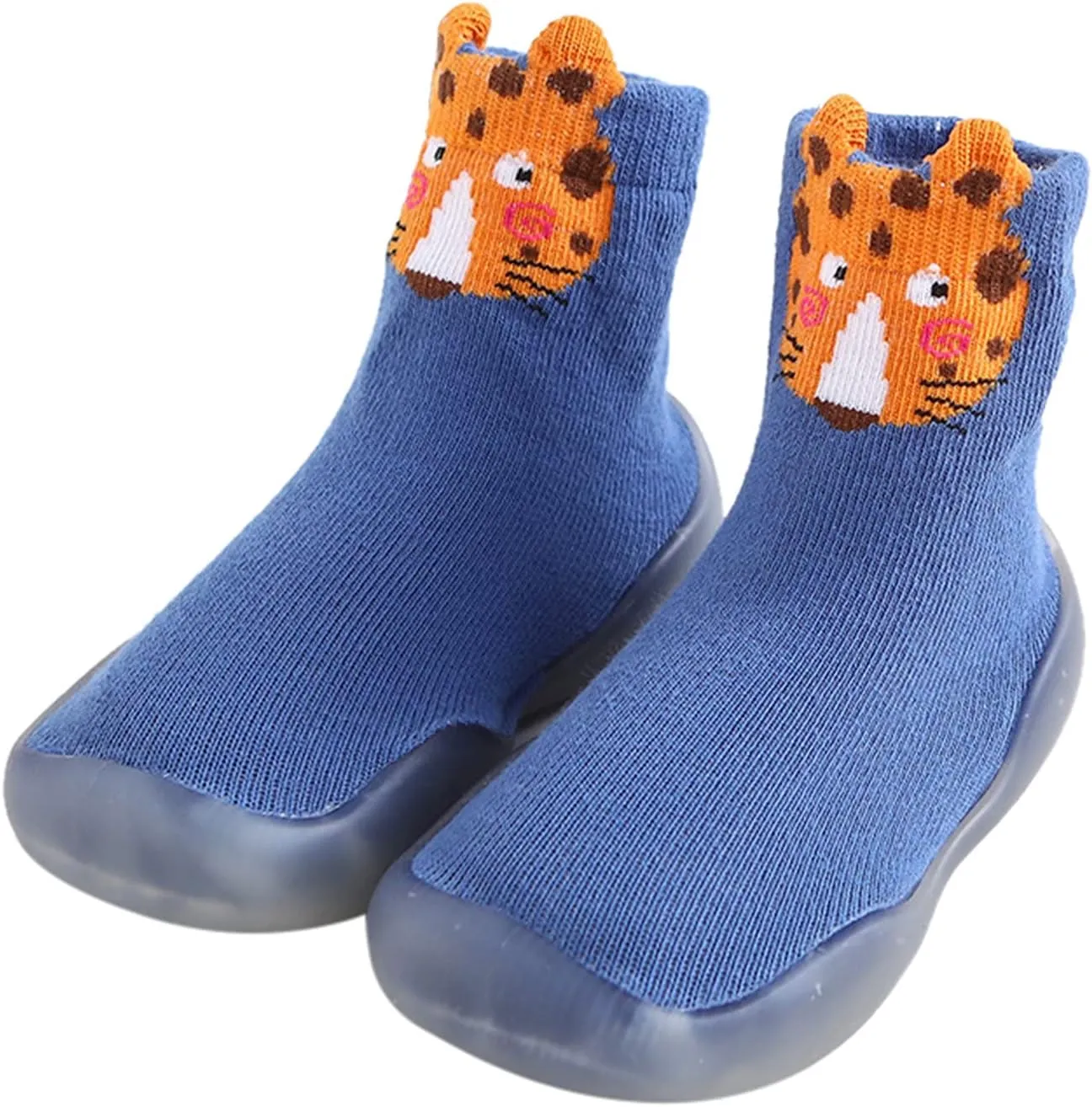 Baby Sock Shoes Toddler Cartoon Rubber Sole Non Slip Indoor Floor Slipper for Infant Boys Girls First Walking