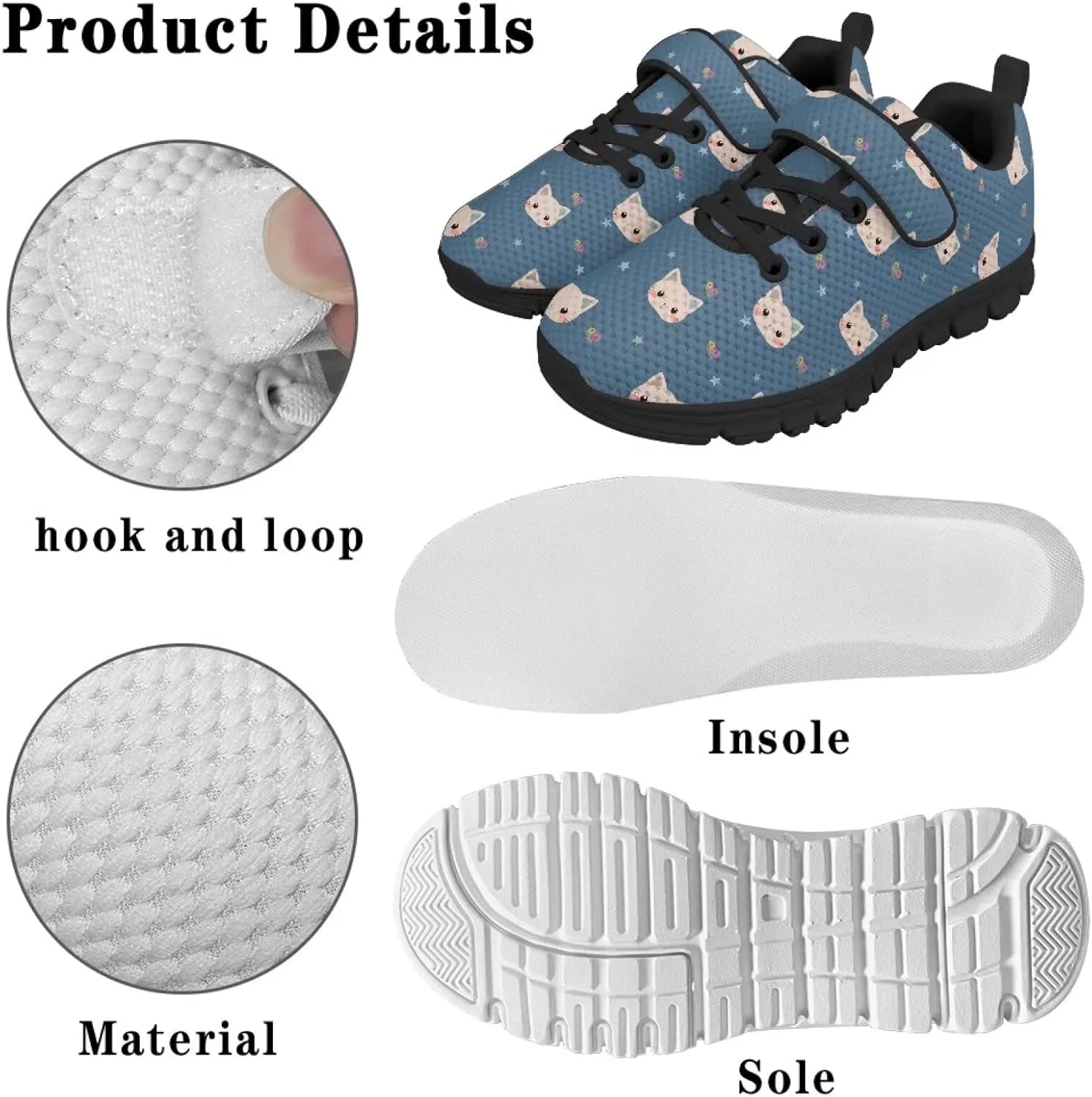 Boys Girls Sneakers,Children's One Strap Sneakers with Non-Slip Sole, Comfortable Cycling Footwear,Size 11 to 15