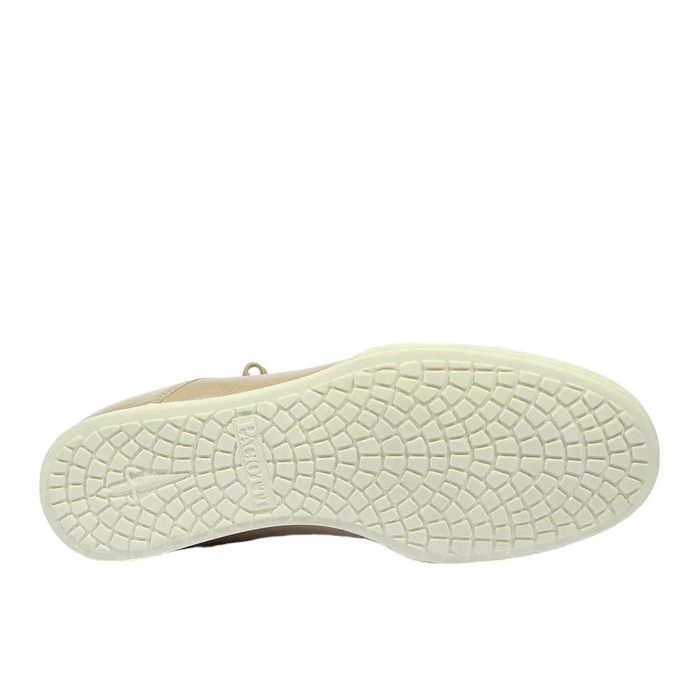 Cesare Paciotti Luxury Italian Men's Sand-White Oro Beige White Gold Sneakers (CPM5122)