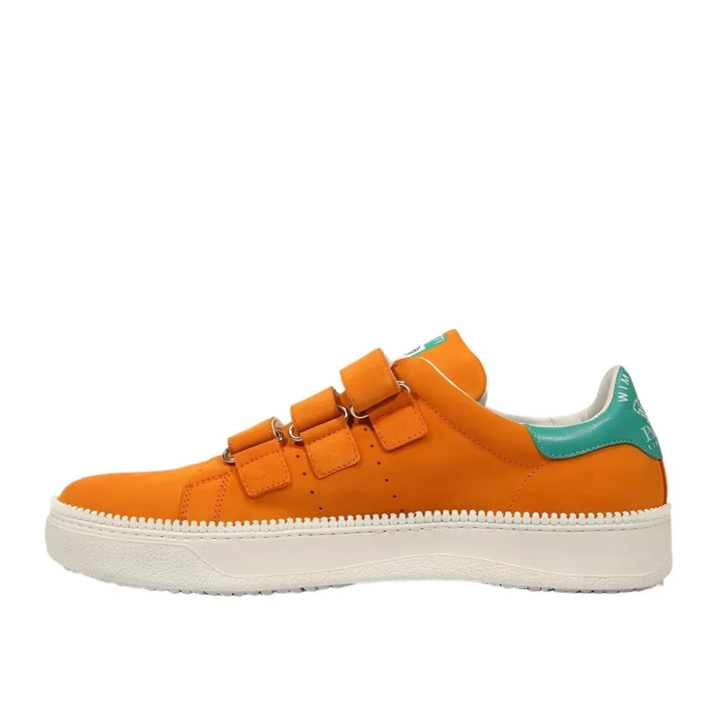 Cesare Paciotti Luxury Italian Men's Vit Camoscio Orange Sneakers (CPM5119)