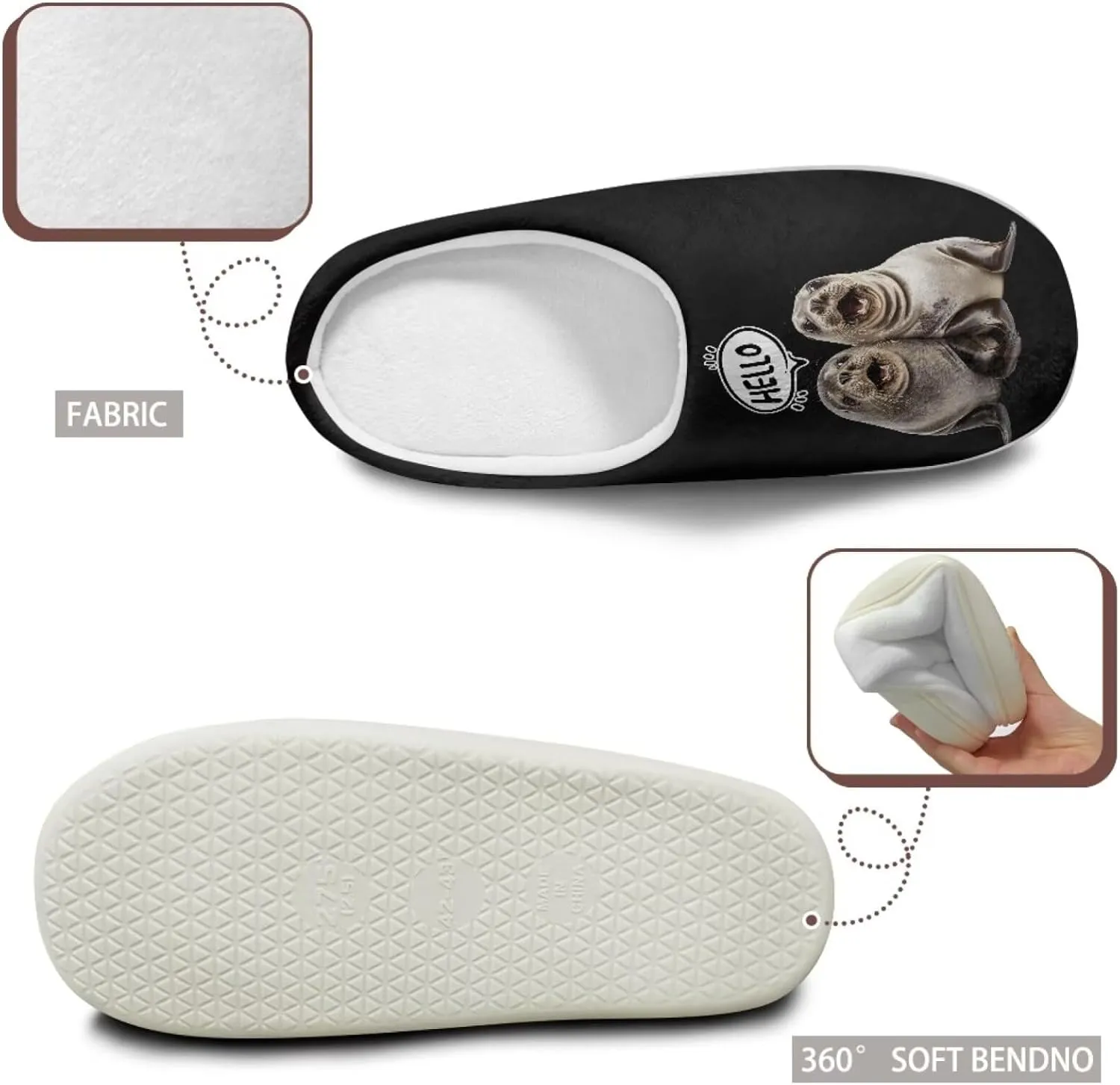 chaqlin House Slippers for Women Fuzzy Sandals Thick Sole Memory Foam Furry Lightweight Winter Outdoor Slip Resistant Causal Fuzzy Slipper Shoes