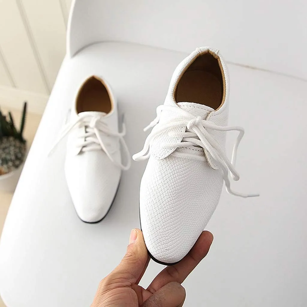 Children Infant British Perform Student Style Baby Casual Shoes Kids Boys Baby Shoes Kids Canvas (White, 2-2.5 Years)