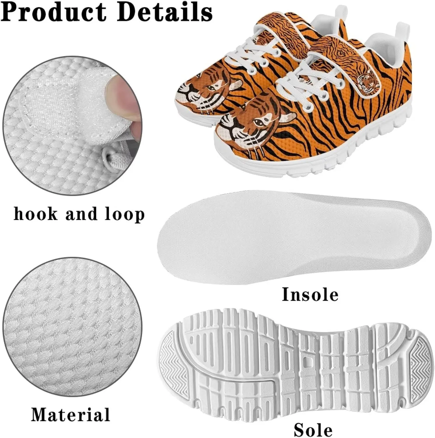 Children's Single Buckle Sneakers,Teen Spring Sports Shoes,Anti-Skid Mesh Cycling Hiking Sneakers for Boys Girls