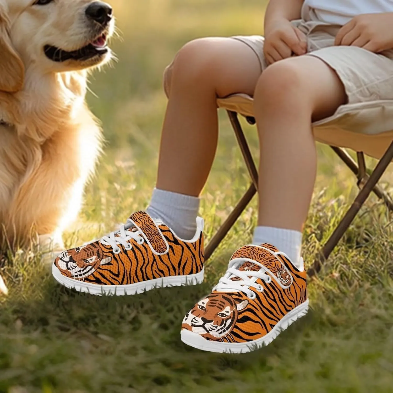 Children's Single Buckle Sneakers,Teen Spring Sports Shoes,Anti-Skid Mesh Cycling Hiking Sneakers for Boys Girls