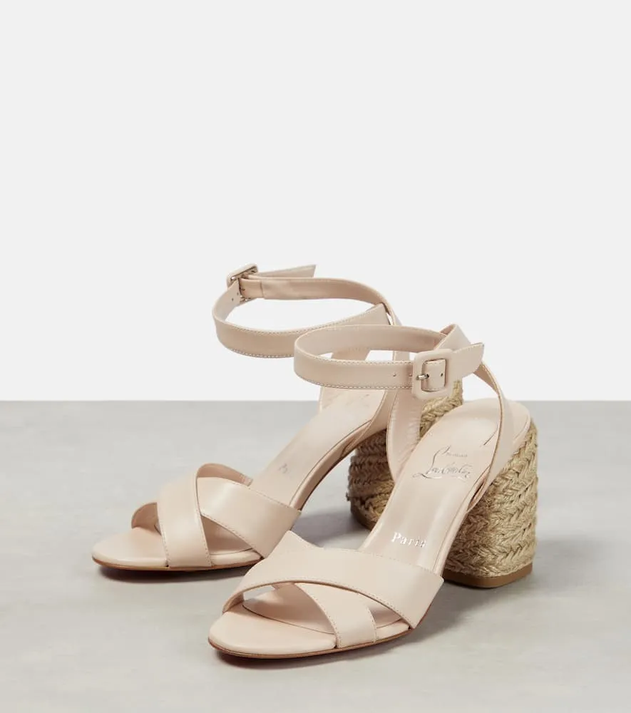Christian Louboutin Mariza 85 leather espadrilles sandals