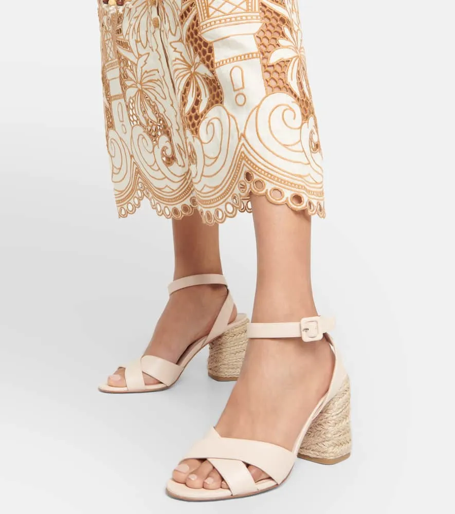 Christian Louboutin Mariza 85 leather espadrilles sandals