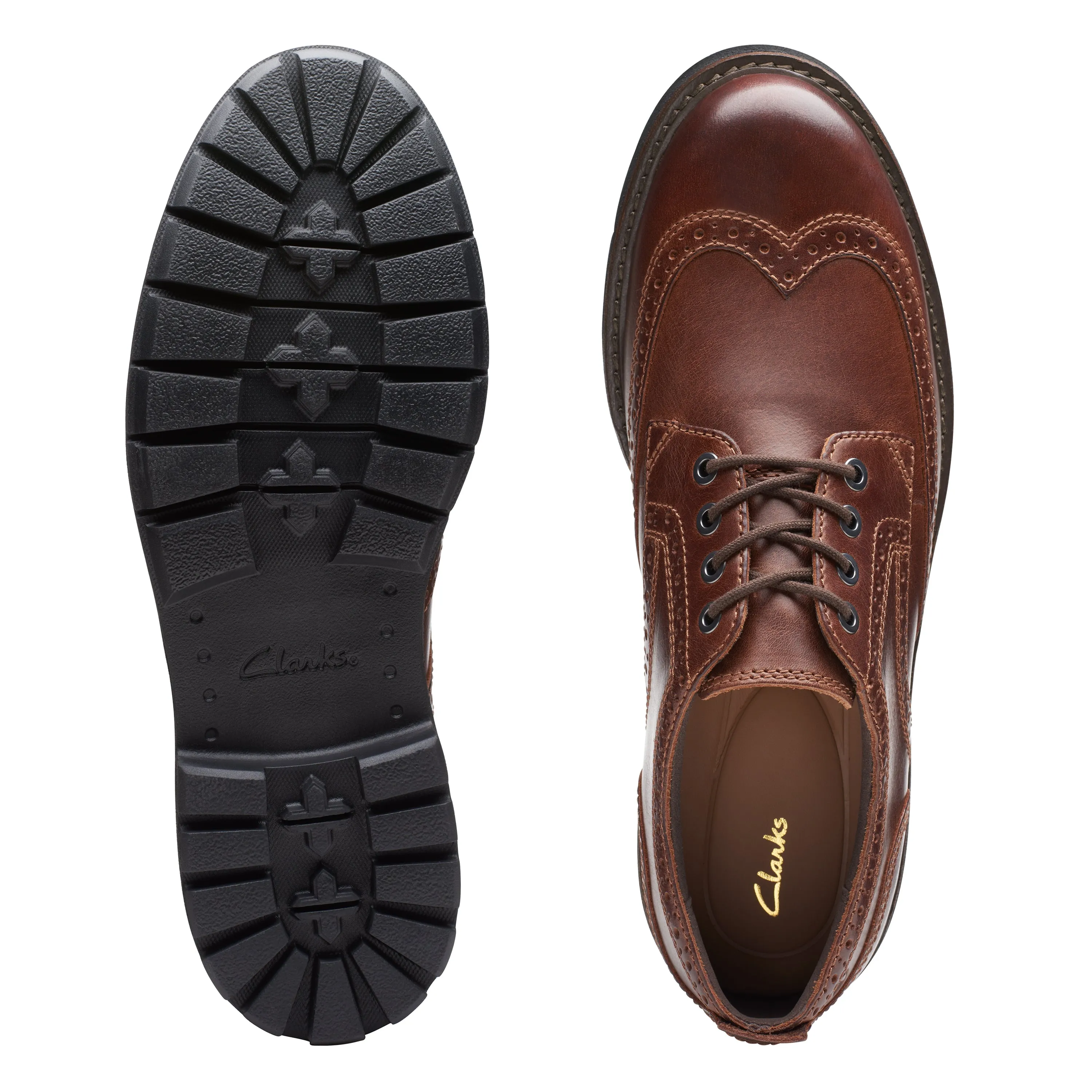 Clarks Batcombe Far Dark Tan Leather