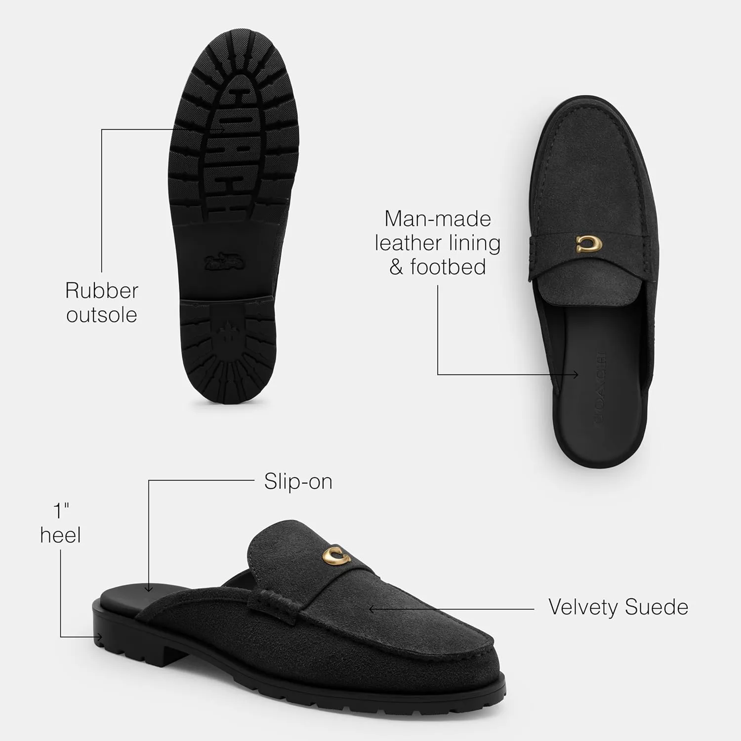Coach Women's Jocelyn Backless Loafer