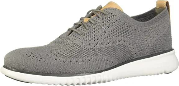 Cole Haan 2.0 Zerogrand Stitchlite Ironstone/Magnet/Optic White Lace Up Oxfords