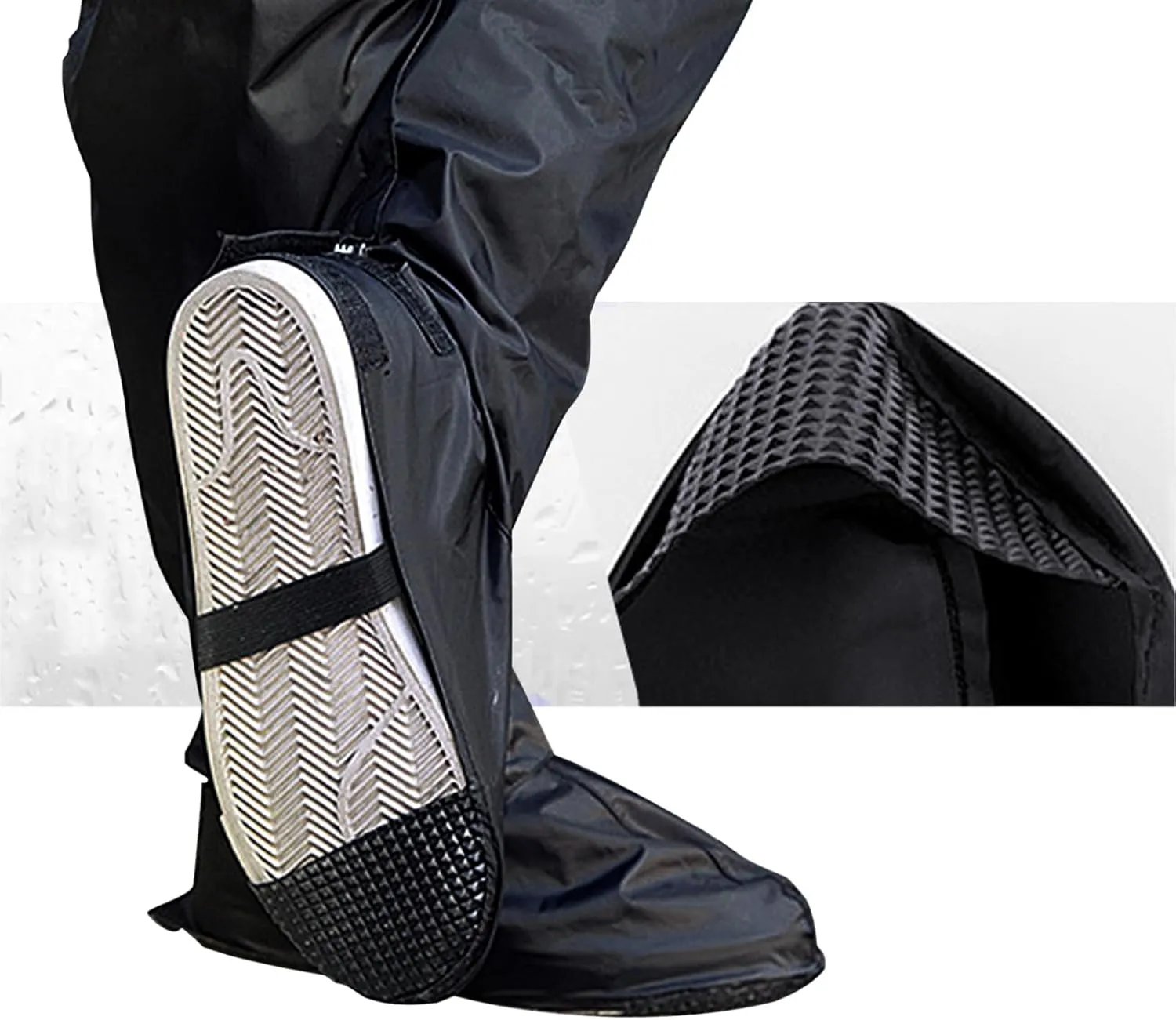 Cycling Waterproof Rain Shoe Cover Over Knee Long Leg Boot Shoe Snow Gaiter Cover for Biking Motorcycle Kids Adults