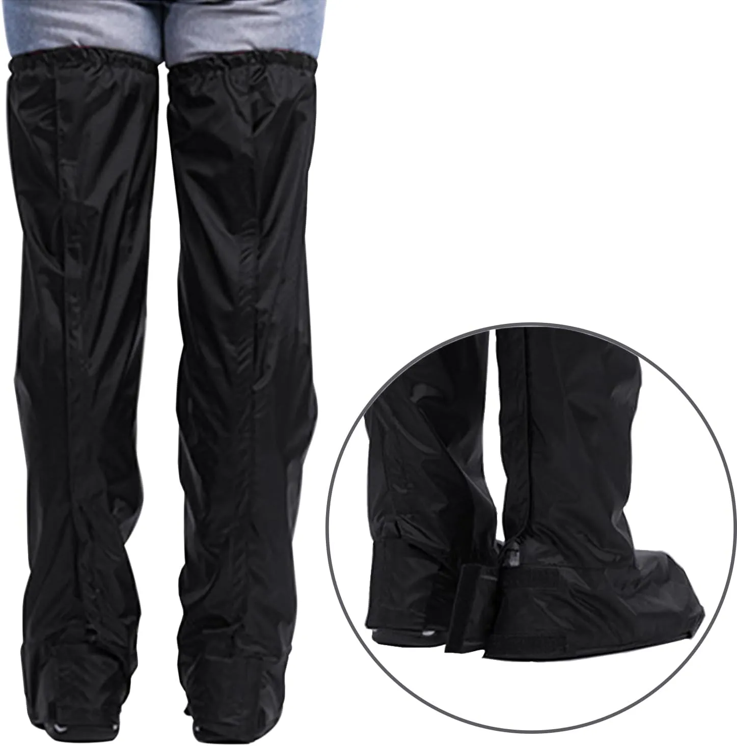 Cycling Waterproof Rain Shoe Cover Over Knee Long Leg Boot Shoe Snow Gaiter Cover for Biking Motorcycle Kids Adults