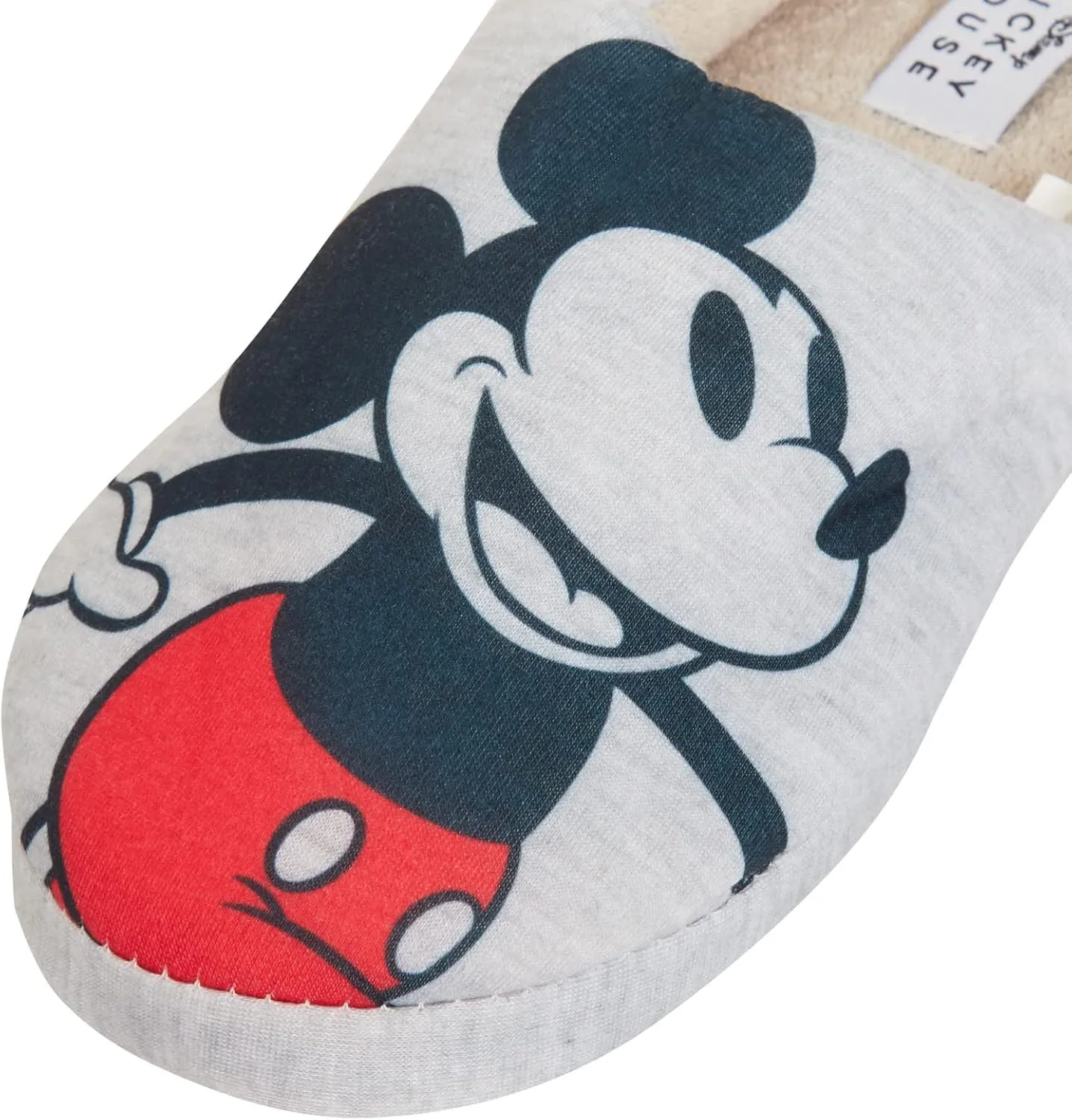 Disney Womens Minnie Mouse Slippers Slip On Mickey Mouse Mules Sliders Warm Lined House Shoe