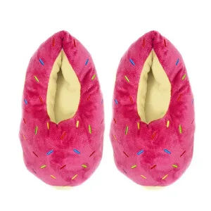 Donut Judge Me Cozy Warm House Home Women Non-Skid Slippers