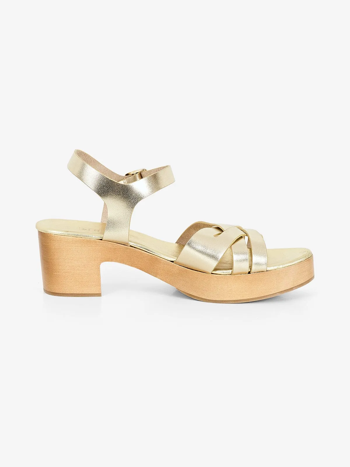 Flora Low Clog- Gold