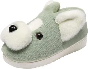 Girls Boys Home Slippers Warm Dog House Slippers for Toddler Winter Indoor Outdoor Shoes Kids Home Slippers