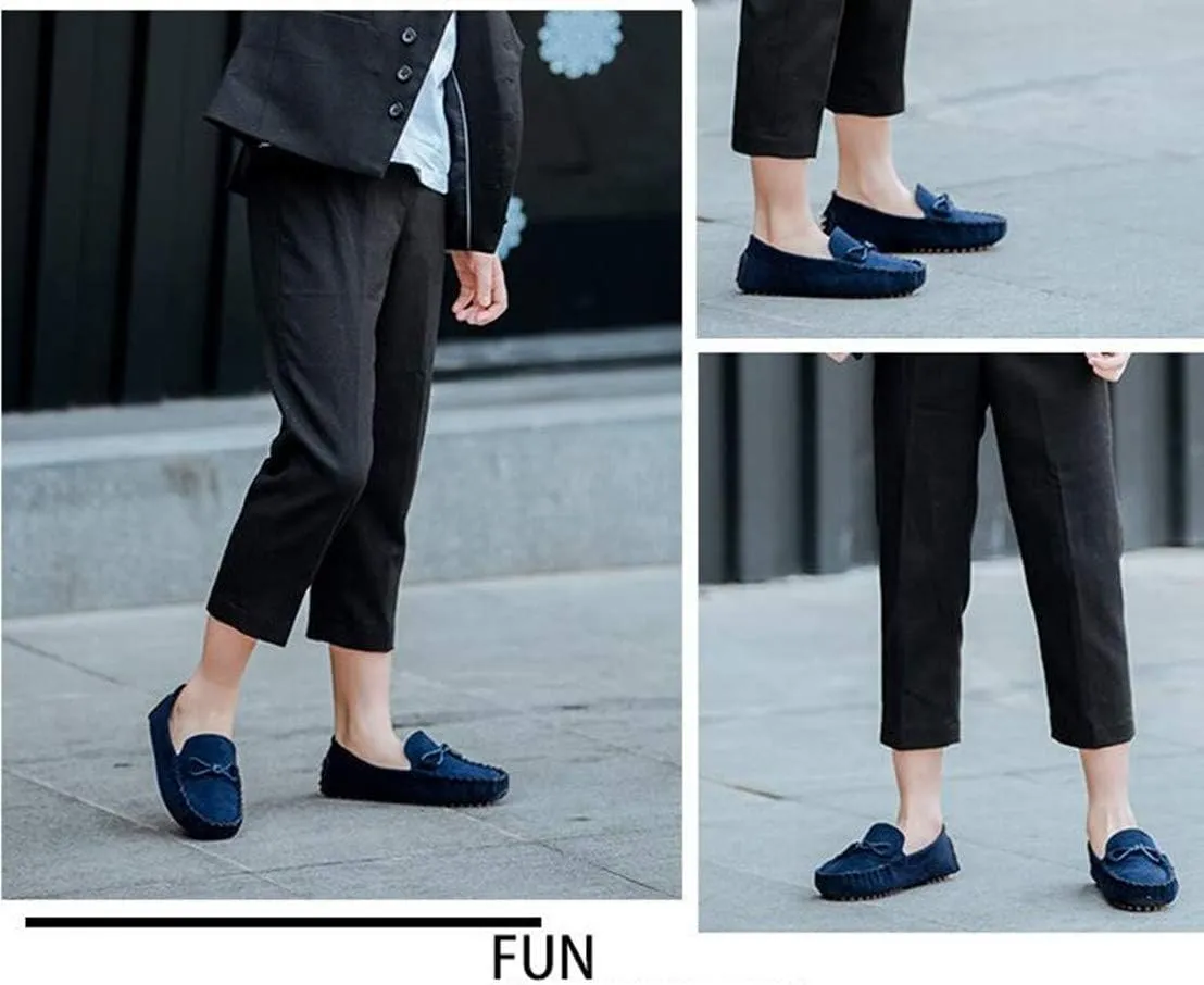 Girl's Boy's Moccasin Faux Suede Slip-On Loafers Flat Kids Casual Shoes(Toddler/Little Kid)