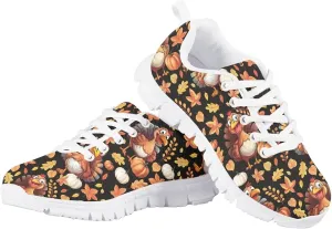 Girls Tennis Shoes Lace Up Breathable Sneakers Kids Lightweight Sneakers Athletic Running Shoes
