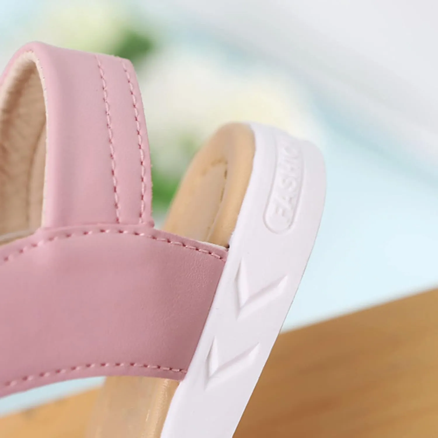 Girls Toddler Rubber Sandals Cross Non-Slip Sandals Kids Flower Shoes Baby Baby Shoes Sports Slide (Pink, 2.5-3 Years)