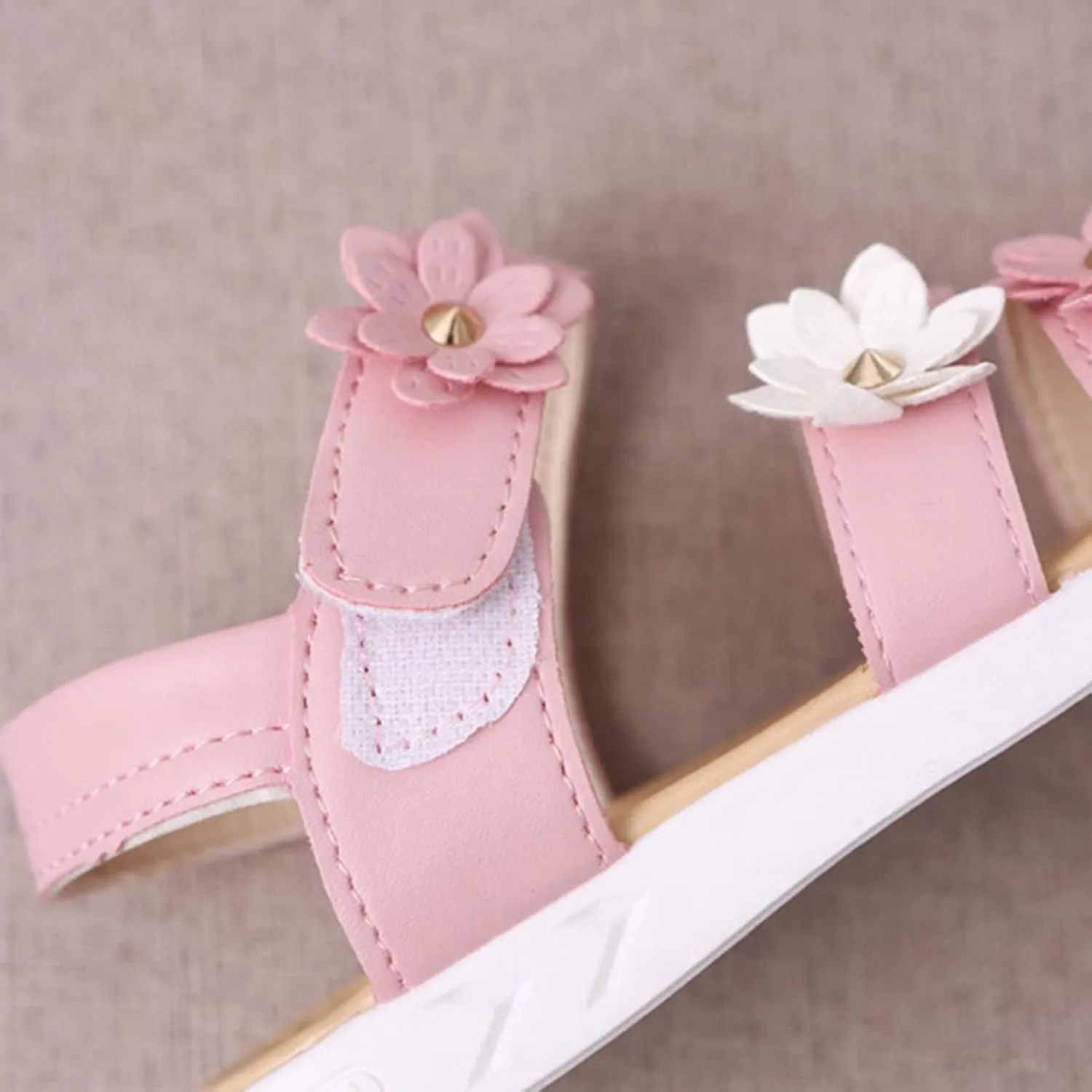 Girls Toddler Rubber Sandals Cross Non-Slip Sandals Kids Flower Shoes Baby Baby Shoes Sports Slide (Pink, 2.5-3 Years)