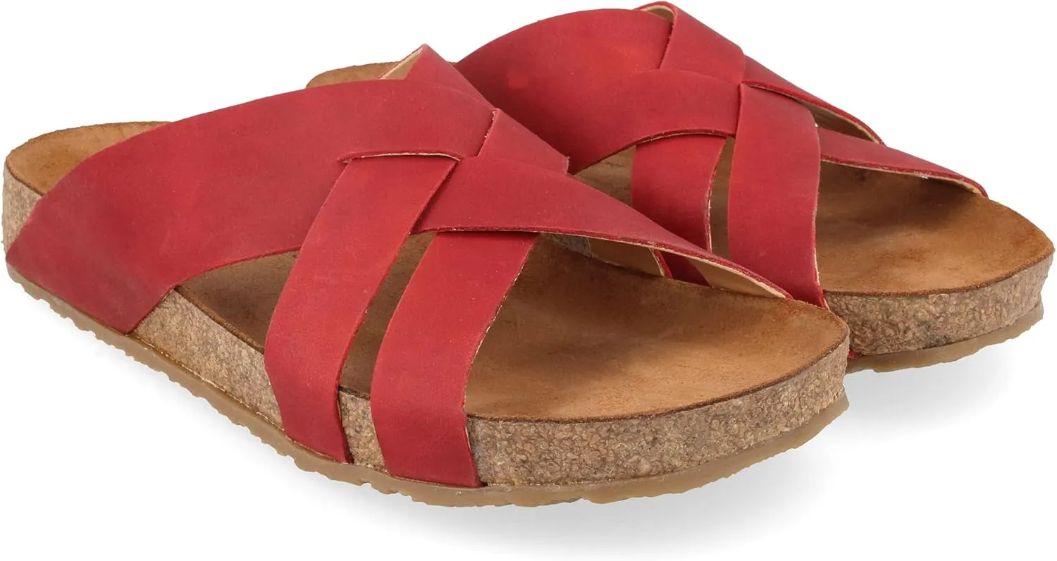 HAFLINGER Bio BO Unisex Leather Mules