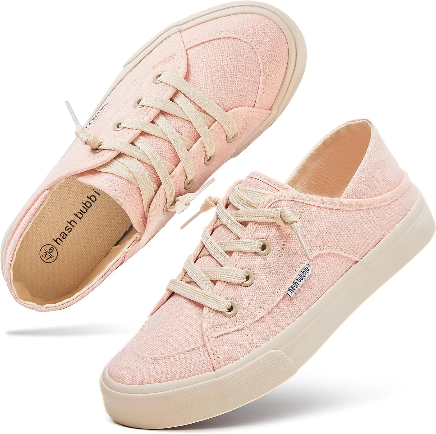 hash bubbie Women's Slip on Shoes Canvas Shoes Non Slip Fashion Sneakers for Women Low Top Loafers