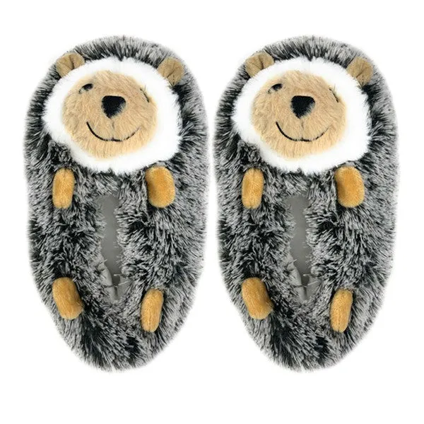 Hedge Hugs Cozy Animal House Home Women Non-Skid Fuzzy Slippers