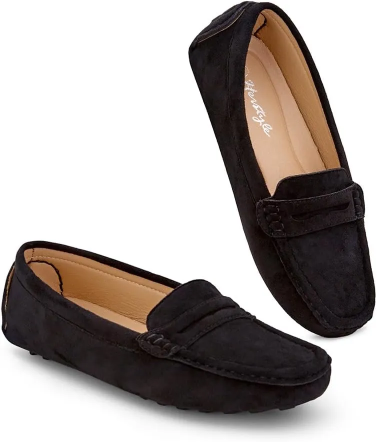 Herstyle Women's Loafers, Comfy Dressy Flats, Slip-On Penny Loafers & Moccasins with Cushioned Footbed, Lightweight Business Casual Shoes for Office, Walking & Travel (2025)