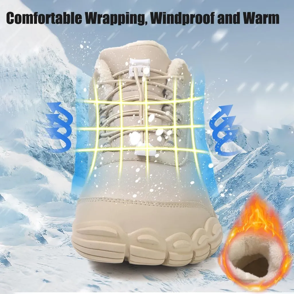 Hike Winter Footwear Barefoot Womens Mens, Waterproof Non-slip Fall Footwear Barefoot Boots for Hiking, Walking