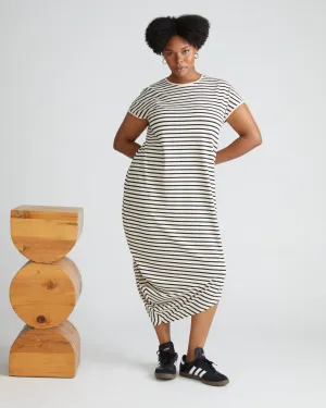 Iconic Geneva Dress - Copacabana/Black Stripe