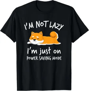 I'm not lazy Shiba Inu Shirt Loafer Dog laziness Girl Woman T-Shirt