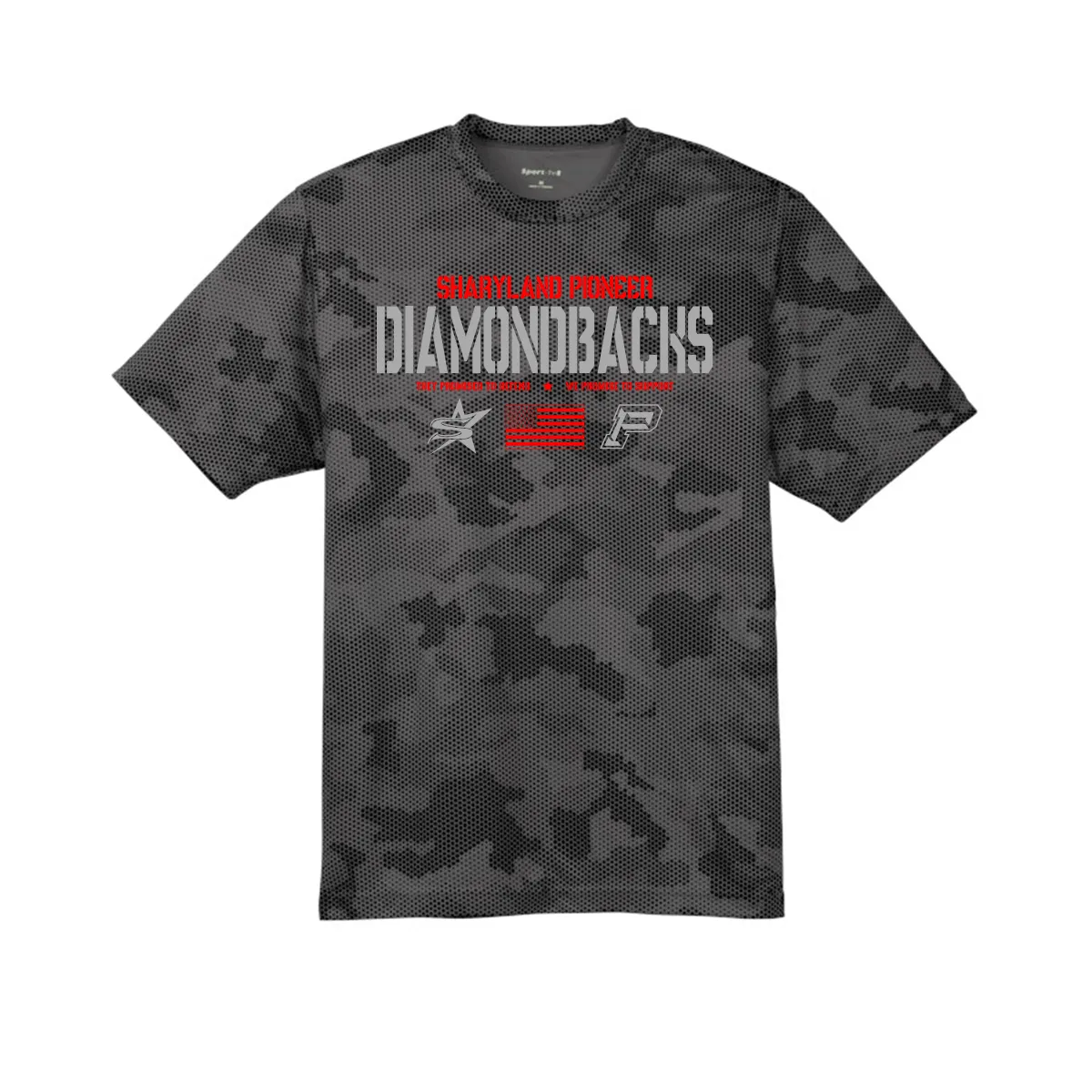 Iron Grey - Sharyland Pioneer - Military Appreciation Volleyball Shirt