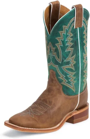 Justin Boots Women's Bent Rail American Burnished Tan Cowgirl Boots