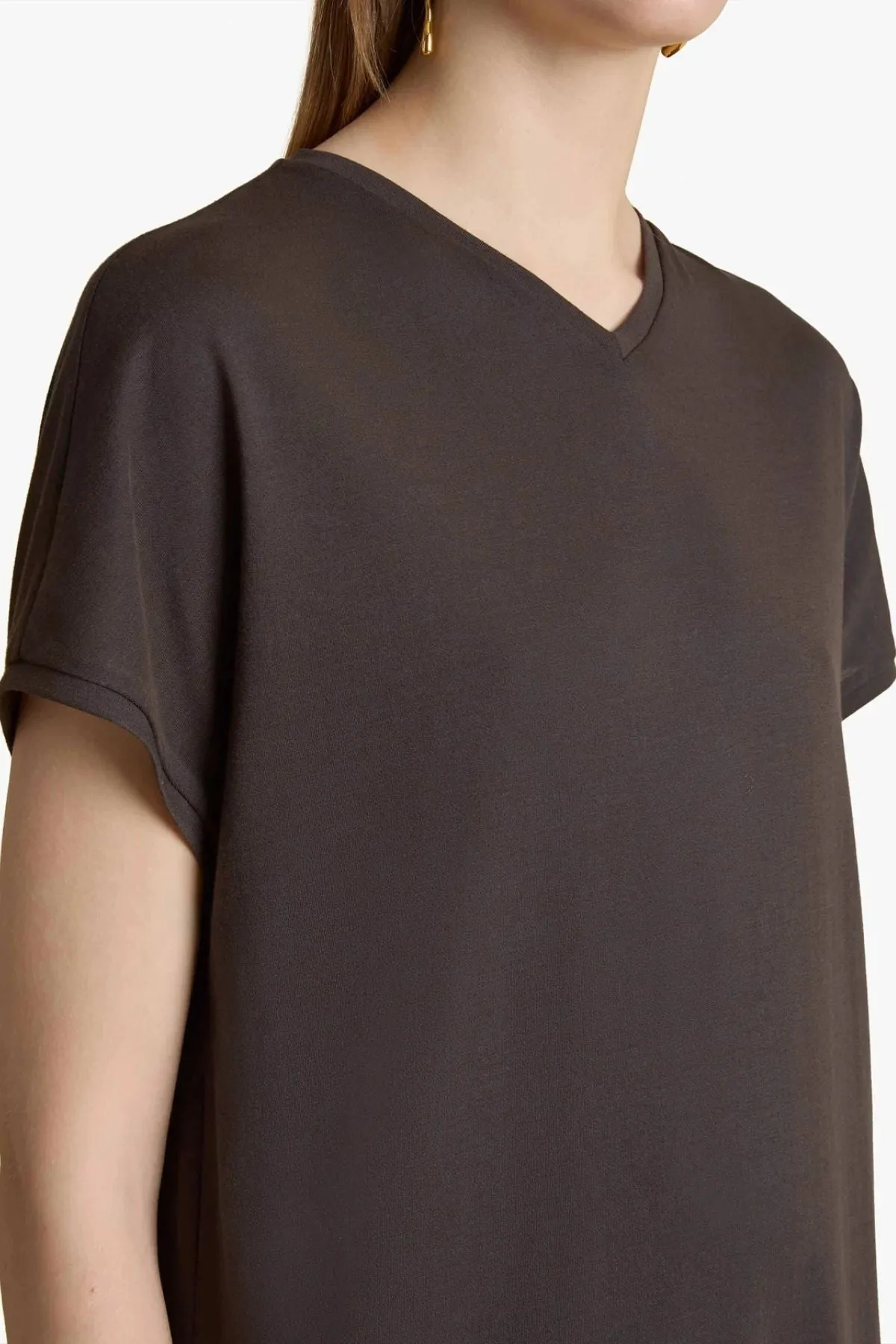 KHAITE Verda Dress - Dark Brown
