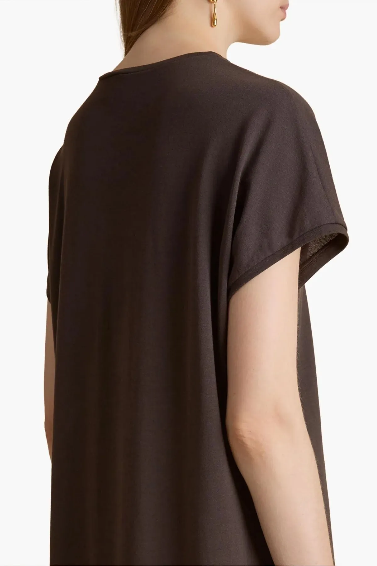 KHAITE Verda Dress - Dark Brown