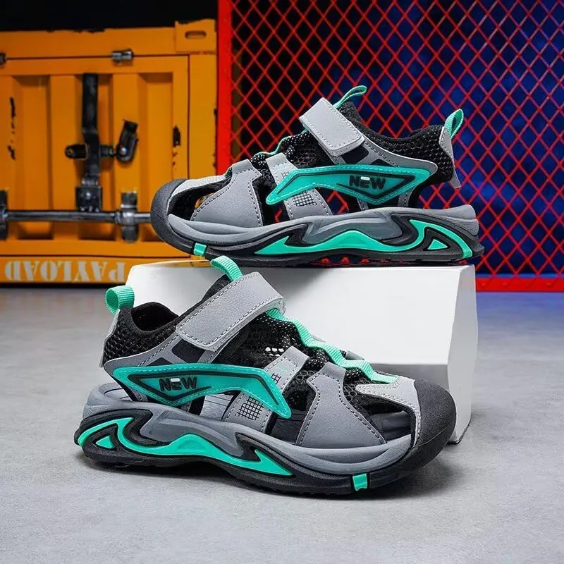 Kids Boy Close Toe Fashion Sport Sandals for Summer Outdoor Walking Cycling Beach