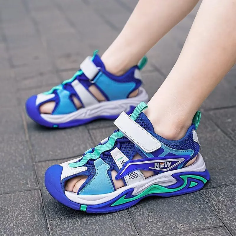Kids Boy Close Toe Fashion Sport Sandals for Summer Outdoor Walking Cycling Beach