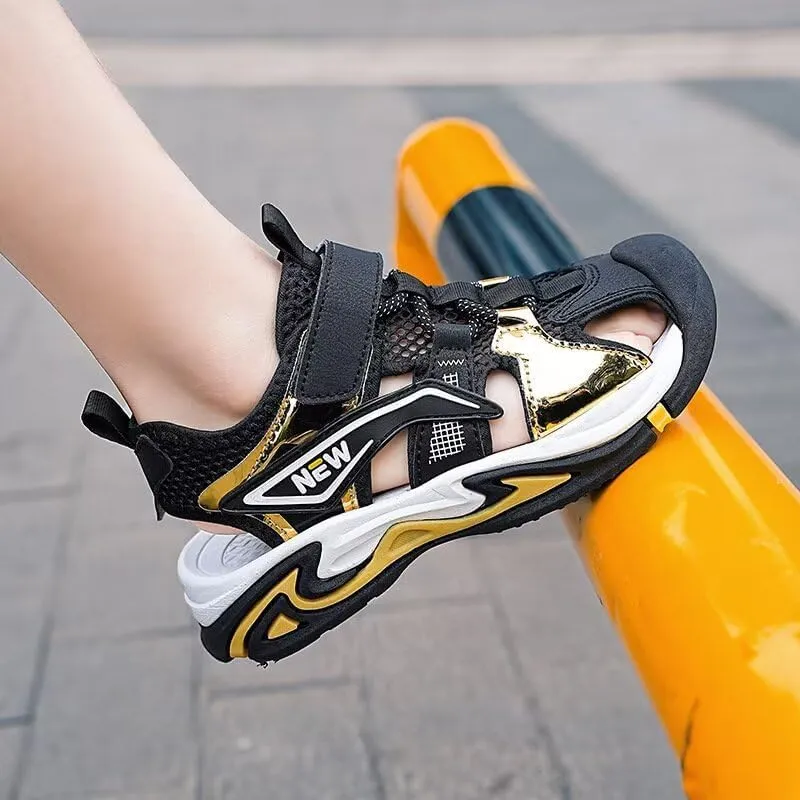 Kids Boy Close Toe Fashion Sport Sandals for Summer Outdoor Walking Cycling Beach