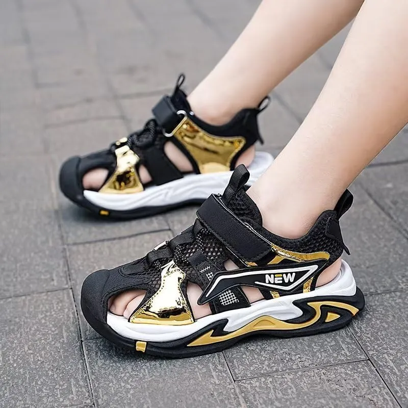 Kids Boy Close Toe Fashion Sport Sandals for Summer Outdoor Walking Cycling Beach