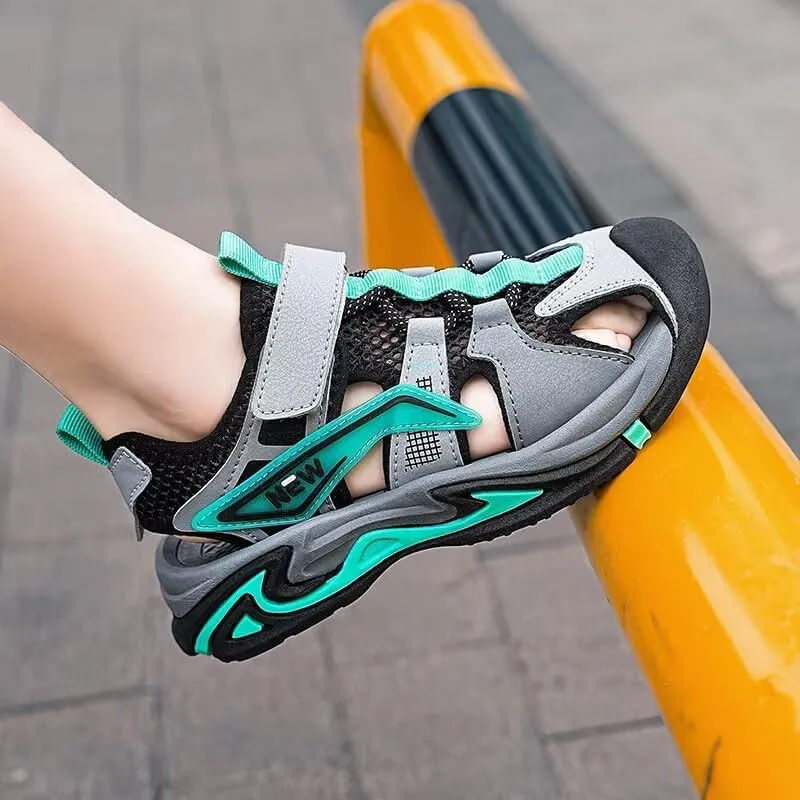 Kids Boy Close Toe Fashion Sport Sandals for Summer Outdoor Walking Cycling Beach