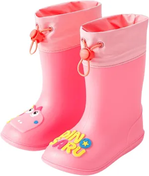 Kids Dinosaur Rain Boots with an Elastic Boot Collar, Toddler Rain Shoes Children Waterproof Boots for Boys Girls