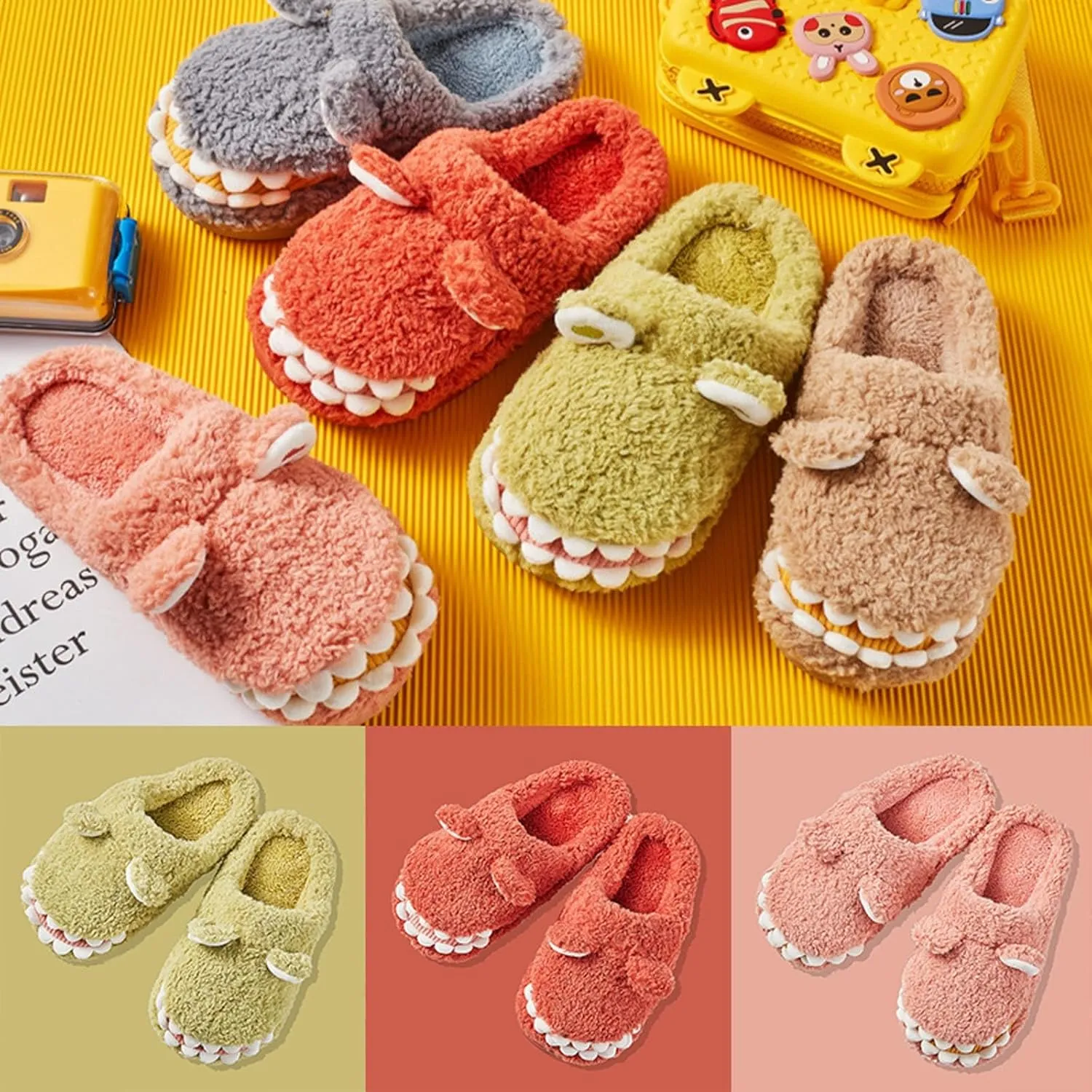 Kids House Shoes Cotton Slippers Girls Boys Slippers Memory Foam Comfy House Slippers Winter Girl Indoor Shoes
